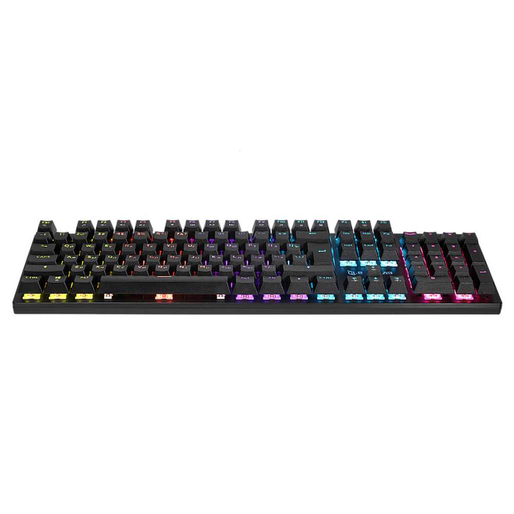 Клавиатура Gamelab Alarum White механическая белый USB for gamer (RED SWITCHES, Rainbow LED)