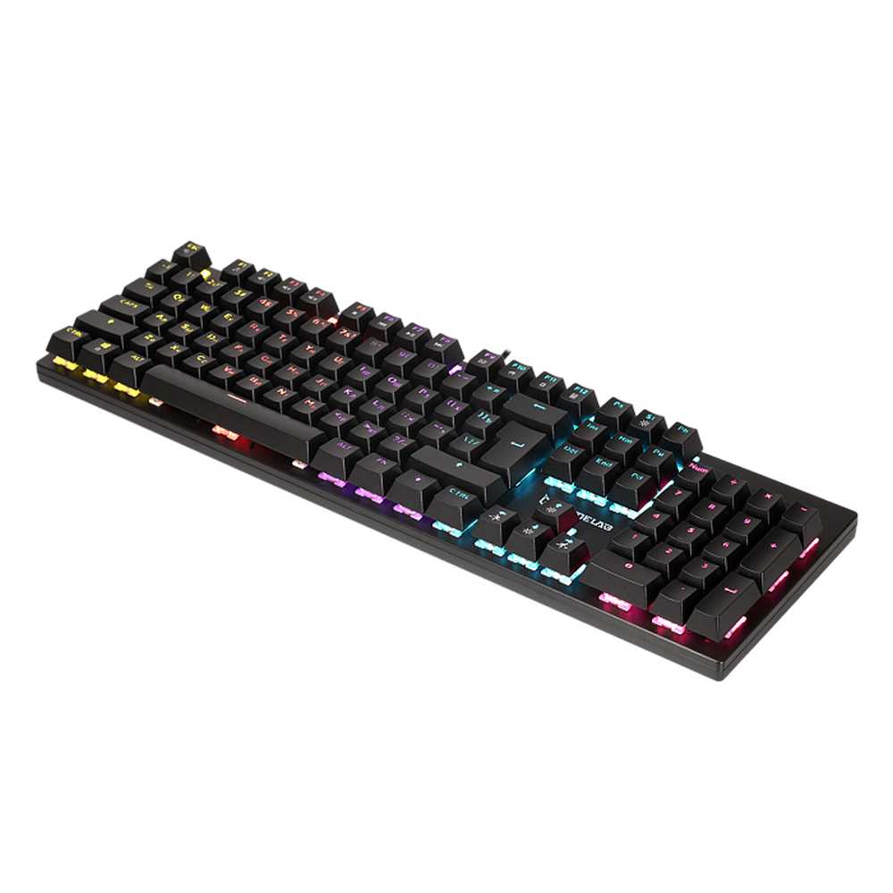 Клавиатура Gamelab Alarum White механическая белый USB for gamer (RED SWITCHES, Rainbow LED)