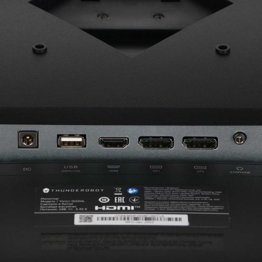 Монитор Thunderobot 31.5" Q32HL Curved 1500R черный VA LED 16:9 HDMI матовая HAS Piv 3000:1 280cd 178гр/178гр 2560x1440 165Hz DP WQ 7.4кг