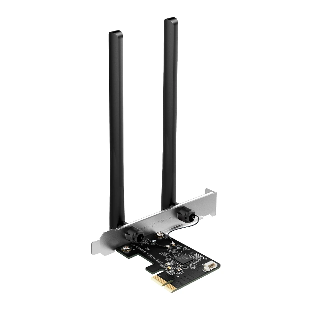Сетевой адаптер Wi-Fi + Bluetooth Mercusys MA30E AC1200 PCI Express (ант.внеш.несъем.) 2ант.