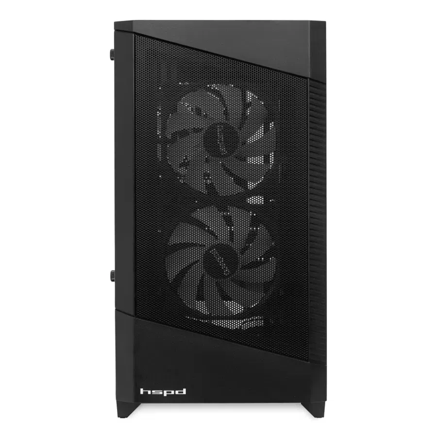 Корпус HSPD M330 черный без БП mATX 3x120mm ARGB 2xUSB2.0 1xUSB3.0 audio