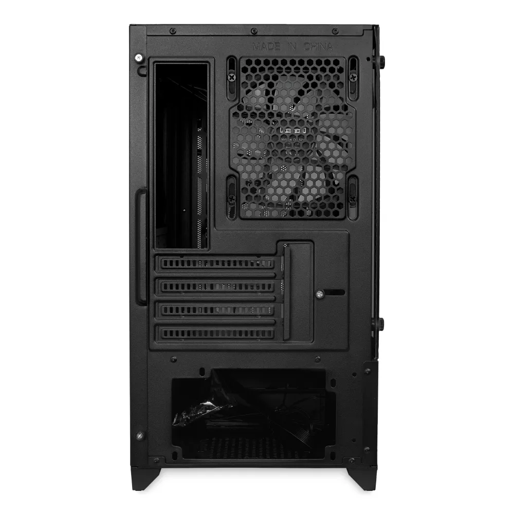 Корпус HSPD M330 черный без БП mATX 3x120mm ARGB 2xUSB2.0 1xUSB3.0 audio