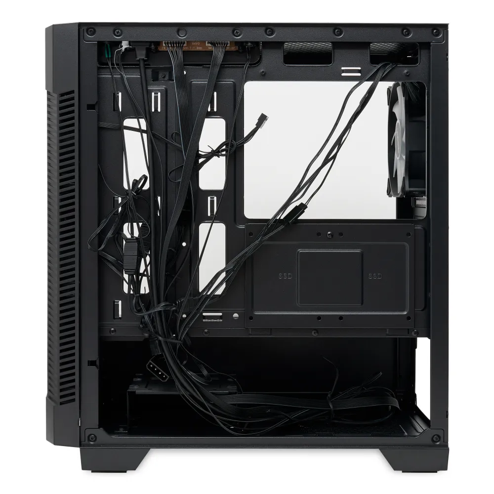 Корпус HSPD M330 черный без БП mATX 3x120mm ARGB 2xUSB2.0 1xUSB3.0 audio
