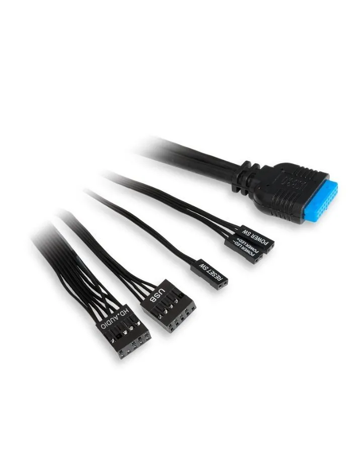 Корпус HSPD M521 черный без БП ATX 4x120mm ARGB 1xUSB2.0 2xUSB3.0 audio