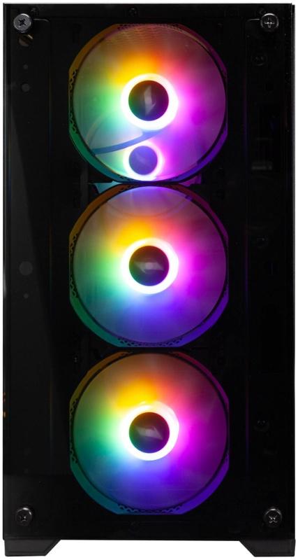 Корпус 1STPLAYER Firebase X2-M ATX 4x120mm LED 1xUSB2.0 1xUSB3.0 audio bott PSU (X2-M-4F1)