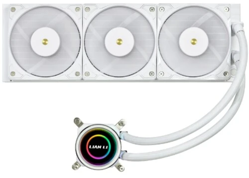 Система водяного охлаждения Lian-Li Galahad II Trinity Performance 360 White ARGB Soc-AM5/AM4/1200/1700 белый 4-pin 38dB Al+Cu 320W Ret (G89.GA2P36W.R0)