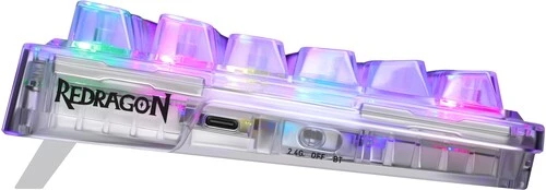 Клавиатура Redragon Elf Pro механическая прозрачный USB беспроводная BT/Radio Multimedia for gamer LED (71688)