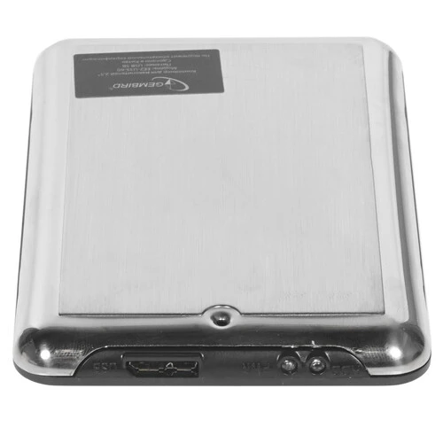 Внешний корпус 2.5" Gembird EE2-U3S-60, чёрный, USB 3.0, SATA, нержавеющая сталь
