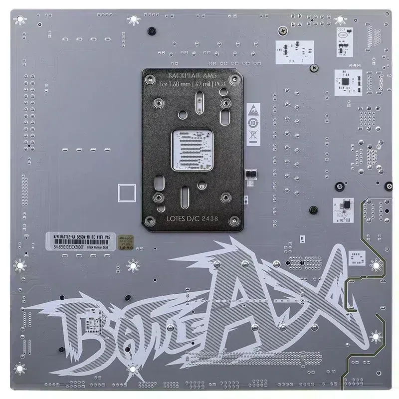 Материнская плата Colorful BATTLE-AX B650M-WHITE WIFI V15 SocketAM5 AMD B650 4xDDR5 mATX AC`97 8ch(7.1) 2.5Gg RAID+HDMI+DP