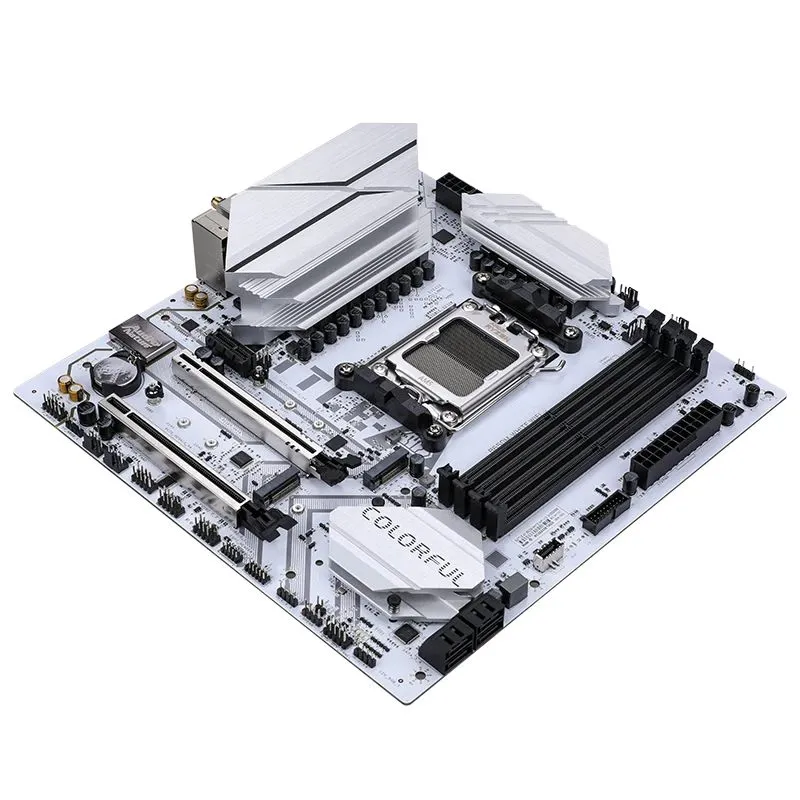 Материнская плата Colorful BATTLE-AX B650M-WHITE WIFI V15 SocketAM5 AMD B650 4xDDR5 mATX AC`97 8ch(7.1) 2.5Gg RAID+HDMI+DP