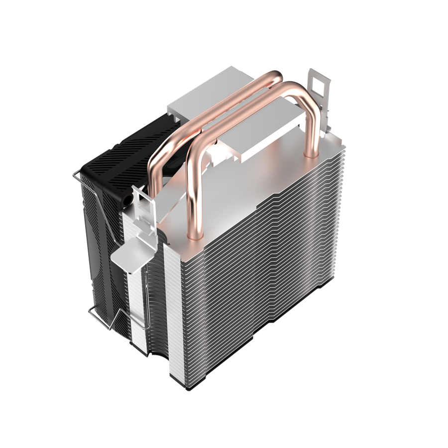 Устройство охлаждения(кулер) Tesla Shadow 902 FRGB Soc-AM5/AM4/1151/1200/1700 черный 92mm 4-pin PWM 23dB Al+Cu 110W 290gr Ret