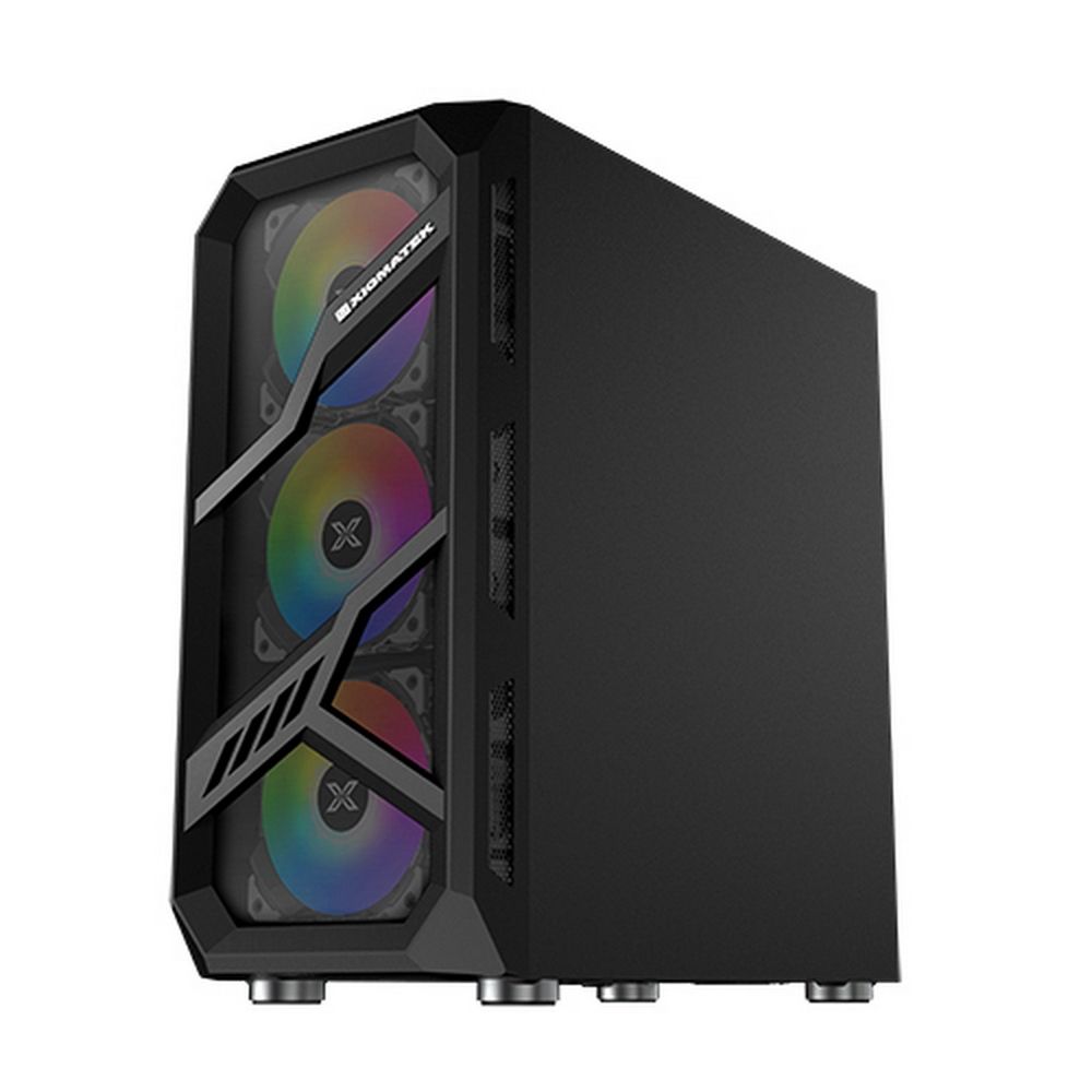 Корпус Xigmatek Lamiya EN40016 TG черный без БП ATX 4x120mm X24A 1xUSB3.0 2xUSB2.0 audio bott PSU (Galaxy II Fan Control Box & Remote)