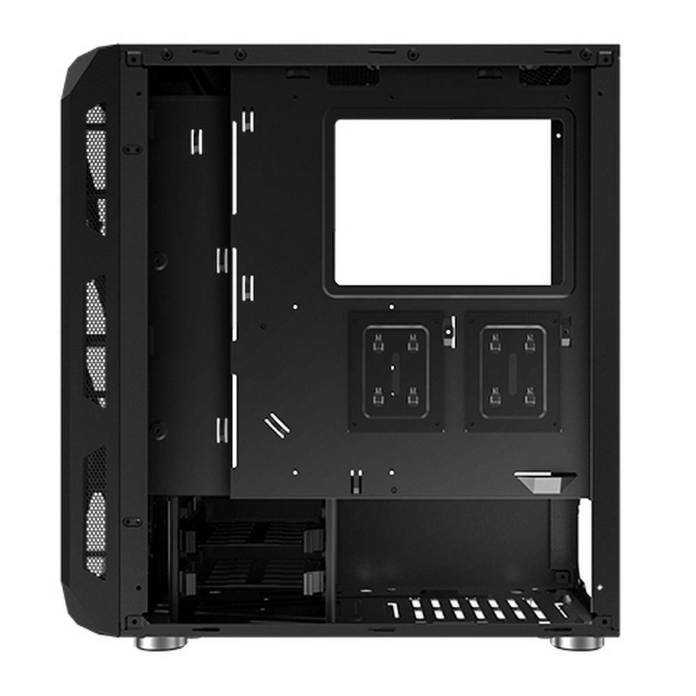 Корпус Xigmatek Lamiya EN40016 TG черный без БП ATX 4x120mm X24A 1xUSB3.0 2xUSB2.0 audio bott PSU (Galaxy II Fan Control Box & Remote)