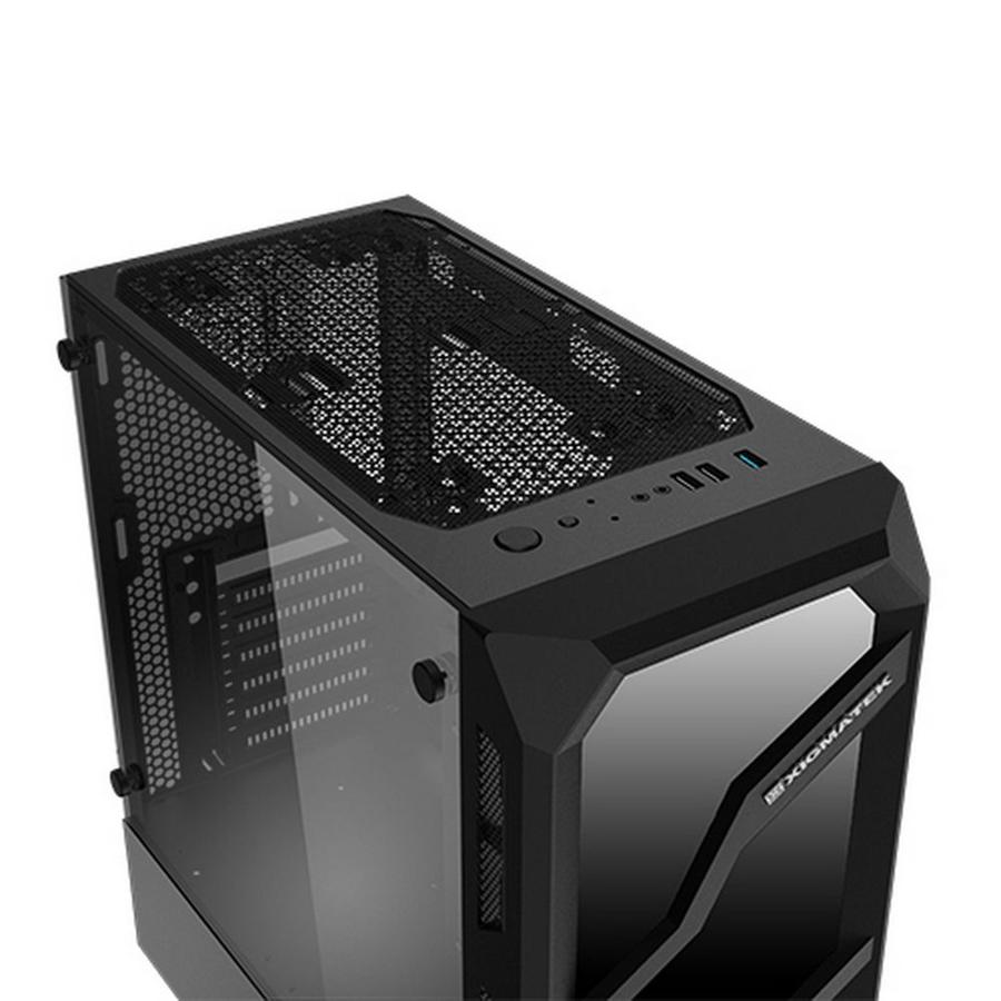 Корпус Xigmatek Lamiya EN40016 TG черный без БП ATX 4x120mm X24A 1xUSB3.0 2xUSB2.0 audio bott PSU (Galaxy II Fan Control Box & Remote)