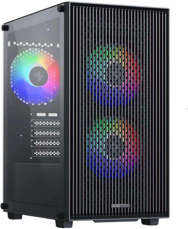 Корпус XASTRA A307M 3FRGB черный mATX 3x120mm FRGB 2xUSB2.0 1xUSB3.0 audio (A307M-3FC12F)