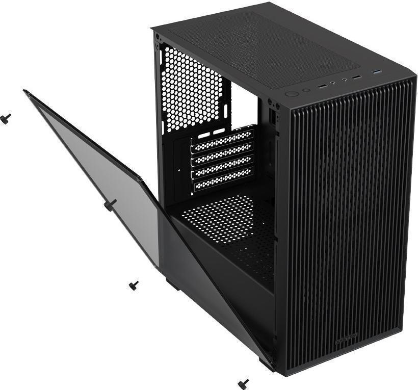 Корпус XASTRA A307M 3FRGB черный mATX 3x120mm FRGB 2xUSB2.0 1xUSB3.0 audio (A307M-3FC12F)