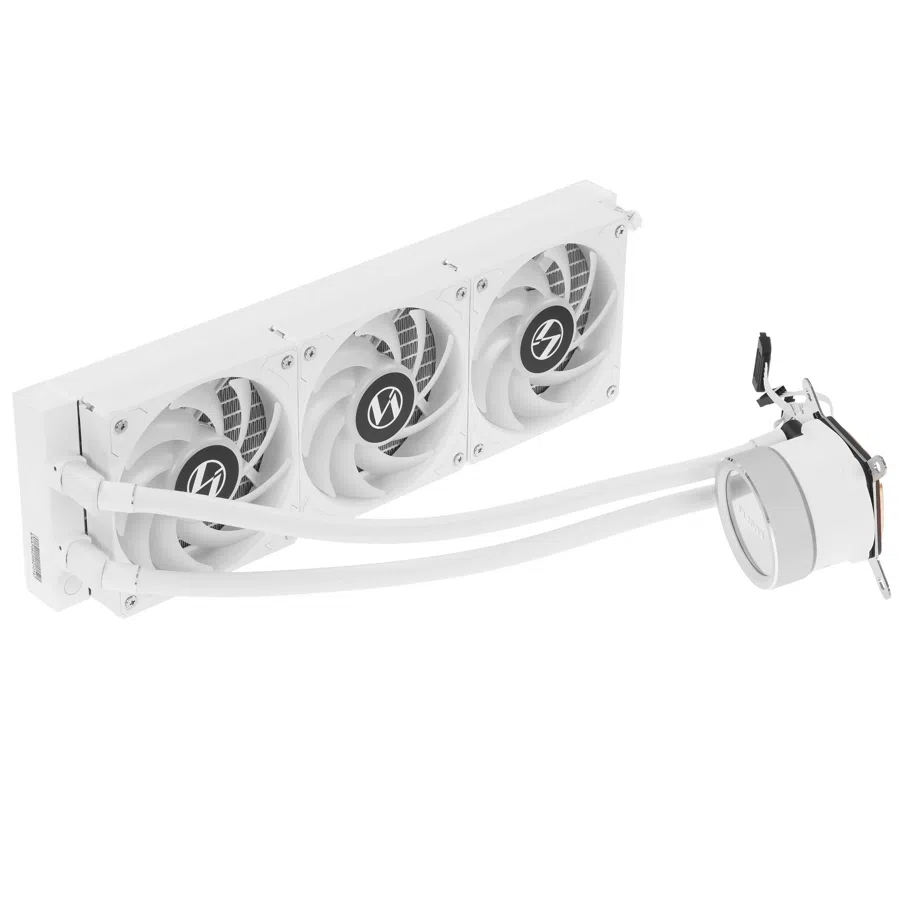 Система водяного охлаждения Lian-Li Galahad II Trinity 360 White ARGB Soc-AM5/AM4/1200/1700 белый 30dB Al+Cu 280W Ret (G89.GA2T36W.R0)