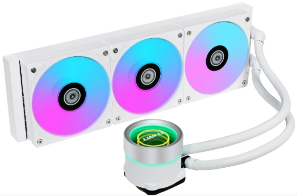 Система водяного охлаждения Lian-Li Galahad II Trinity 360 White ARGB Soc-AM5/AM4/1200/1700 белый 30dB Al+Cu 280W Ret (G89.GA2T36W.R0)