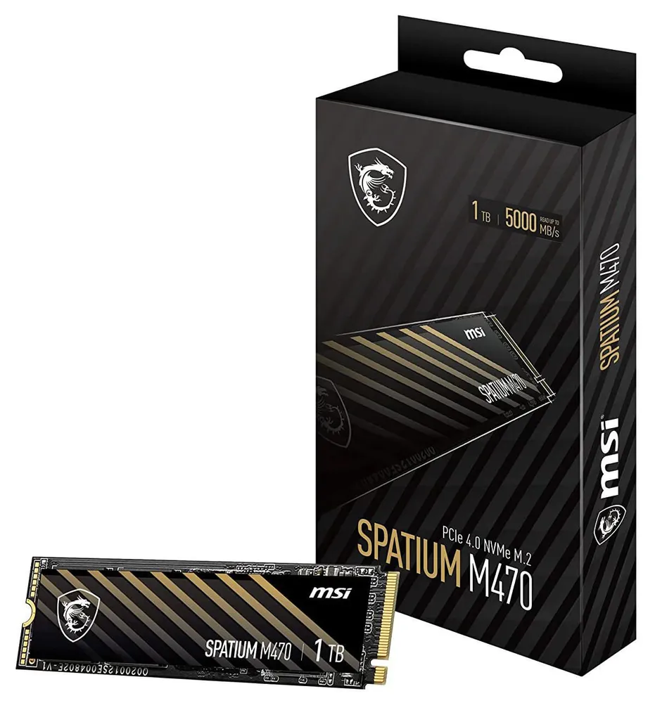 Накопитель SSD MSI PCI-E 4.0 x4 1Tb S78-440L420-P83 M470 Spatium M.2 2280