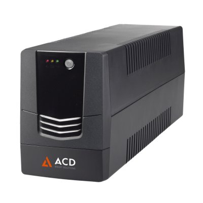 Источник бесперебойного питания ACD PW-Base 1000 600Вт 1000ВА черный
