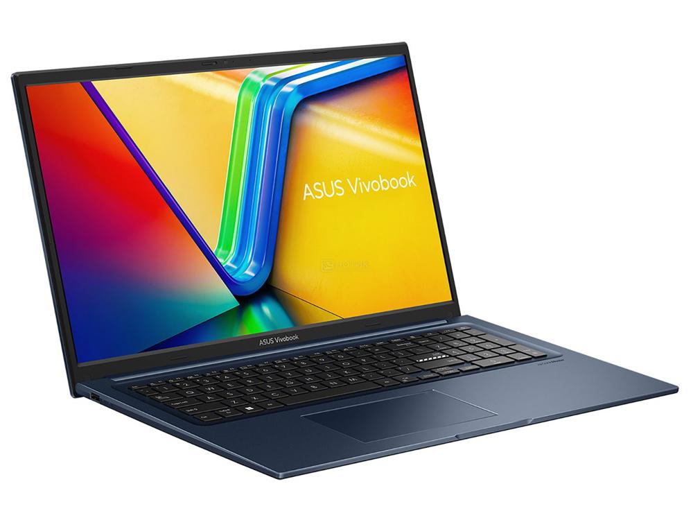 Ноутбук Asus Vivobook 17 X1704ZA-AU447 Core i3 1215U 16Gb SSD512Gb Intel UHD Graphics 17.3" IPS FHD (1920x1080) без ОС blue WiFi BT Cam (90NB10F2-M00K70)