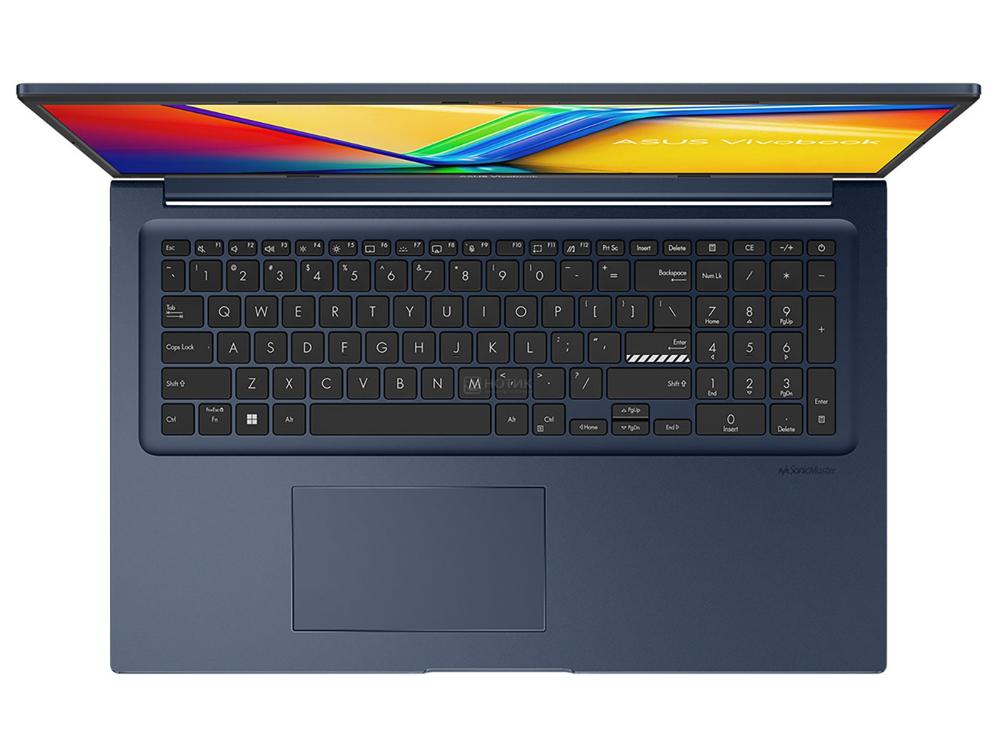 Ноутбук Asus Vivobook 17 X1704ZA-AU447 Core i3 1215U 16Gb SSD512Gb Intel UHD Graphics 17.3" IPS FHD (1920x1080) без ОС blue WiFi BT Cam (90NB10F2-M00K70)