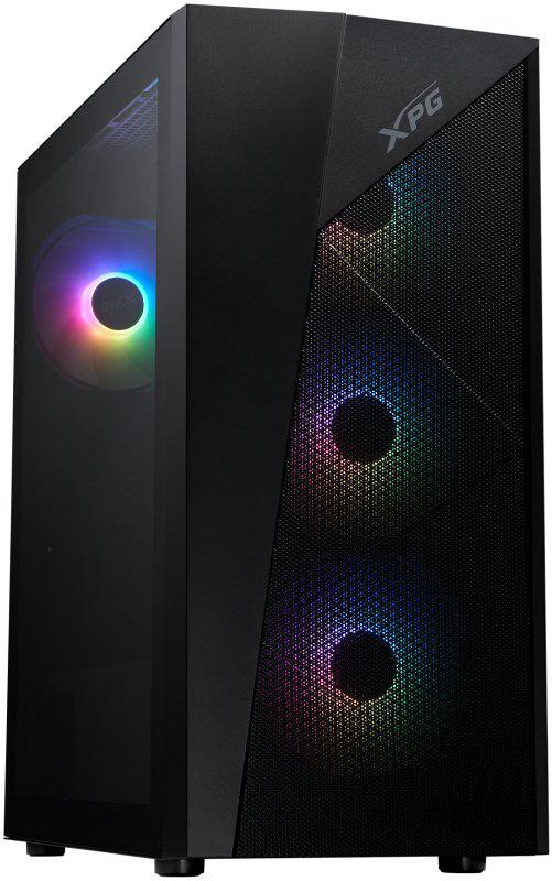 Корпус XPG LANDER 500 Glass, 4x120mm fan, чёрный, ATX
