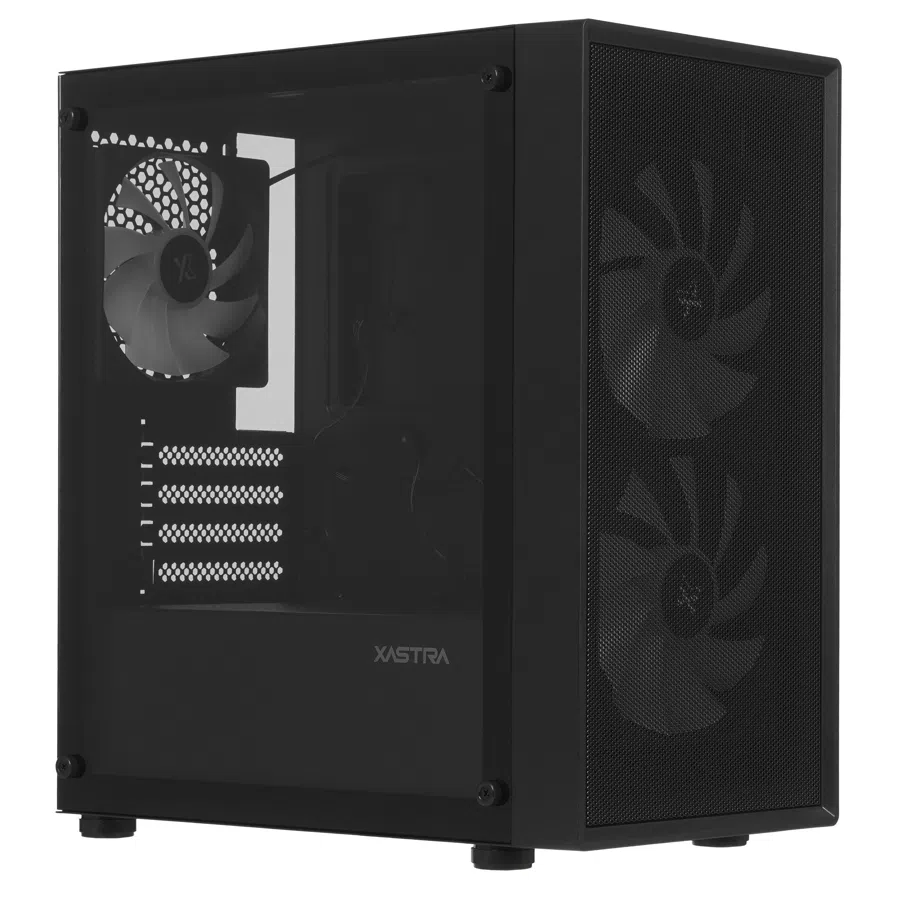 Корпус XASTRA A305M 3FRGB черный mATX 1x120mm 2x140mm FRGB 2xUSB2.0 1xUSB3.1 audio (A305M-2FC14F-1FC12F)