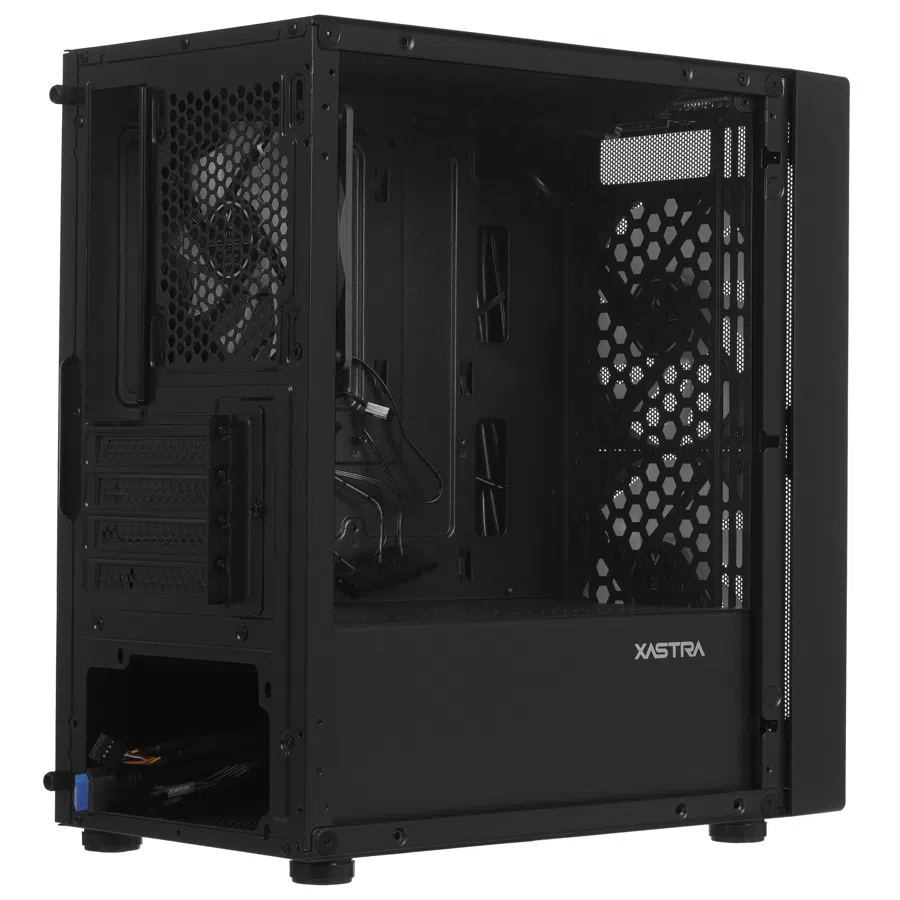 Корпус XASTRA A305M 3FRGB черный mATX 1x120mm 2x140mm FRGB 2xUSB2.0 1xUSB3.1 audio (A305M-2FC14F-1FC12F)
