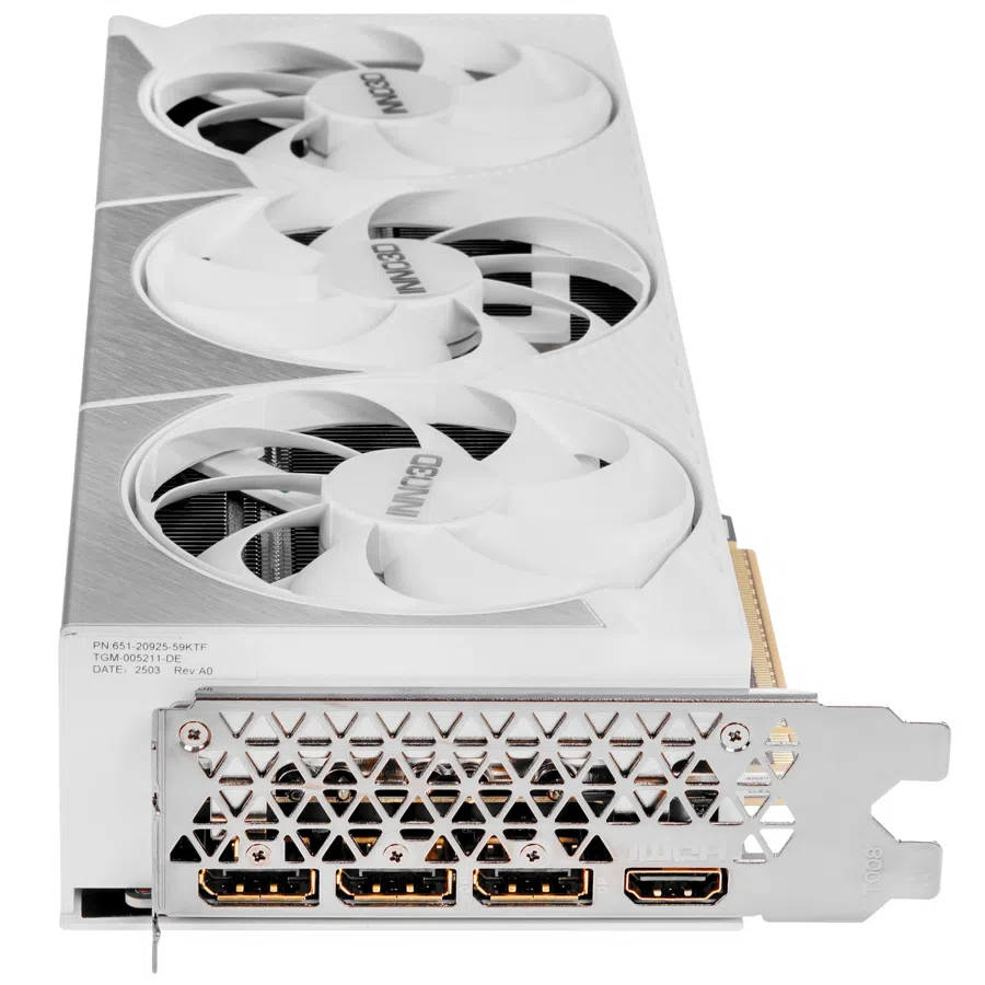 Видеокарта Inno3D PCI-E 5.0 NVIDIA GeForce RTX 5080 X3 OC WHITE 16Gb GDDR7 HDMI DP*3 (N50803-16D7X-17605211)