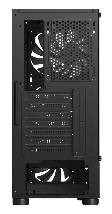 Корпус XASTRA A301 4FRGB черный ATX 4x120mm FRGB 2xUSB2.0 1xUSB3.0 audio (A301-BK-FC120FRGB-4F-GL)