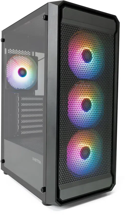 Корпус XASTRA A403 4FRGB черный ATX 4x120mm FRGB 2xUSB2.0 1xUSB3.0 audio (A403-4FC12F)