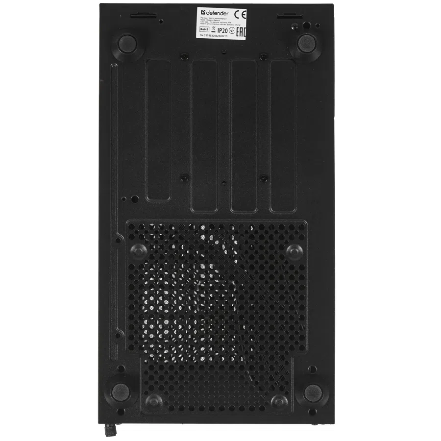 Корпус Defender RaptorX черный без БП ATX 4x120mm ARGB 2xUSB2.0 1xUSB3.0 audio bott PSU