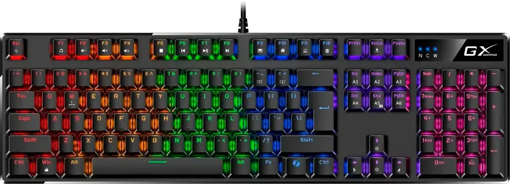 Клавиатура Genius Scorpion K12 механическая черный USB Multimedia for gamer LED кабель 1.8м