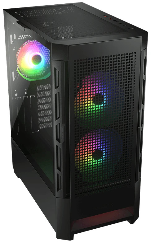 Корпус Cougar Airface RGB Black черный без БП ATX 1x120mm 2x140mm 1xUSB2.0 2xUSB3.0 audio bott PSU