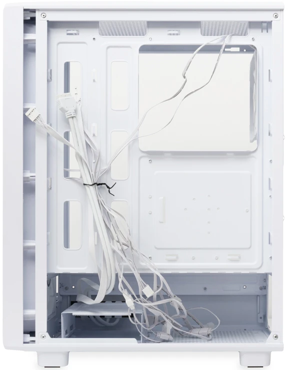 Корпус HSPD M510 белый без БП ATX 4x120mm ARGB 2xUSB3.0 audio