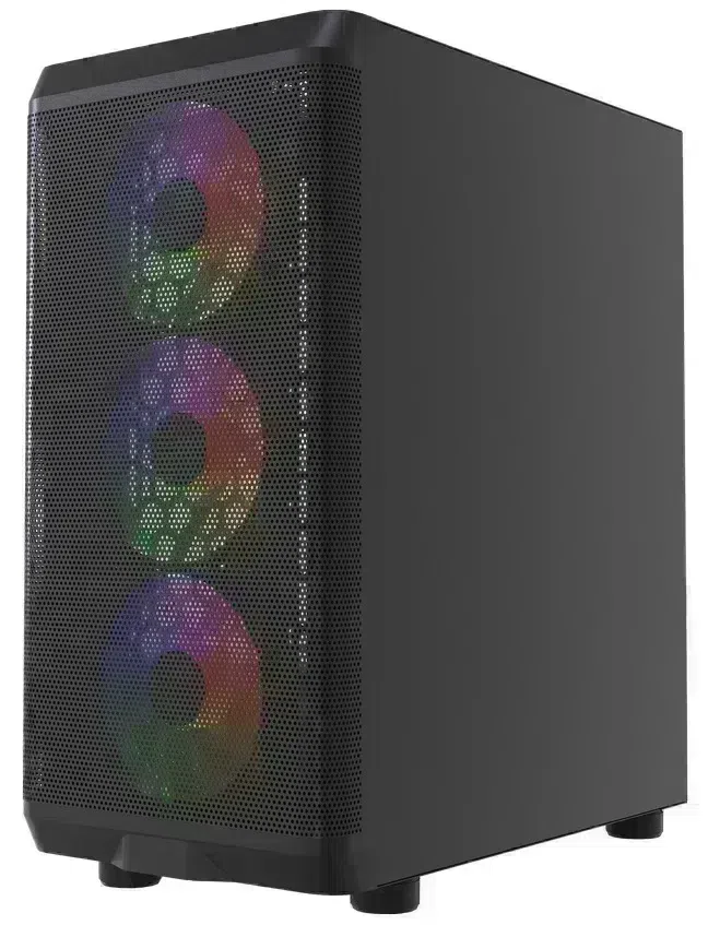 Корпус Powercase Mistral Micro EM22, Glass, 4x120mm fan FRGB, чёрный, ATX (CMMEM22B-L4)