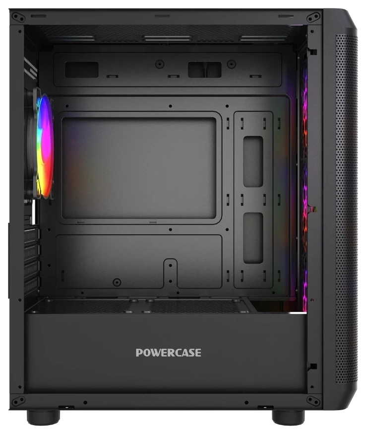 Корпус Powercase Mistral Micro EM22, Glass, 4x120mm fan FRGB, чёрный, ATX (CMMEM22B-L4)