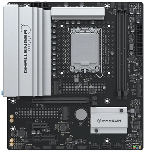 Материнская плата Maxsun MS-Challenger Z890M Soc-1851 Intel Z890 2xDDR5 mATX AC`97 8ch(7.1) 2.5Gg RAID+HDMI+DP