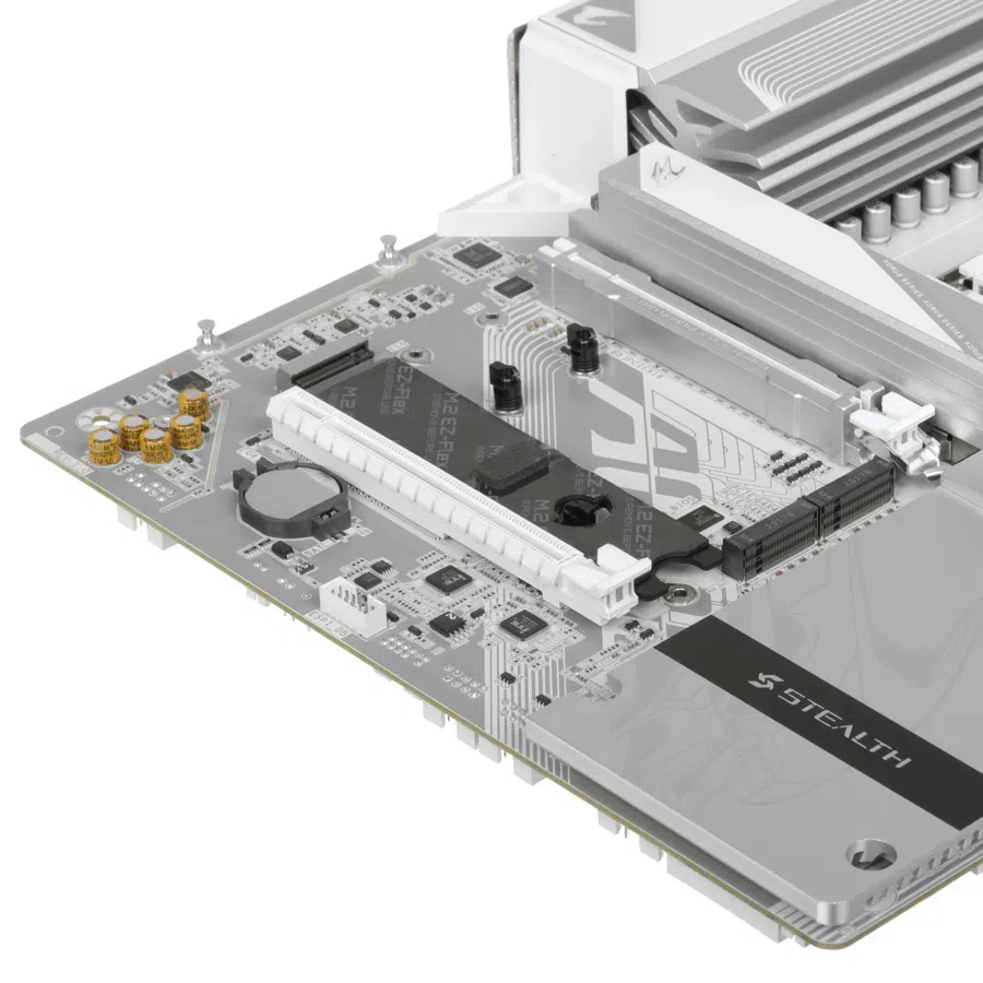 Материнская плата Gigabyte X870 AORUS STEALTH ICE Socket AM5 AMD X870 4xDDR5 ATX AC`97 8ch(7.1) 5Gigabit RAID+HDMI