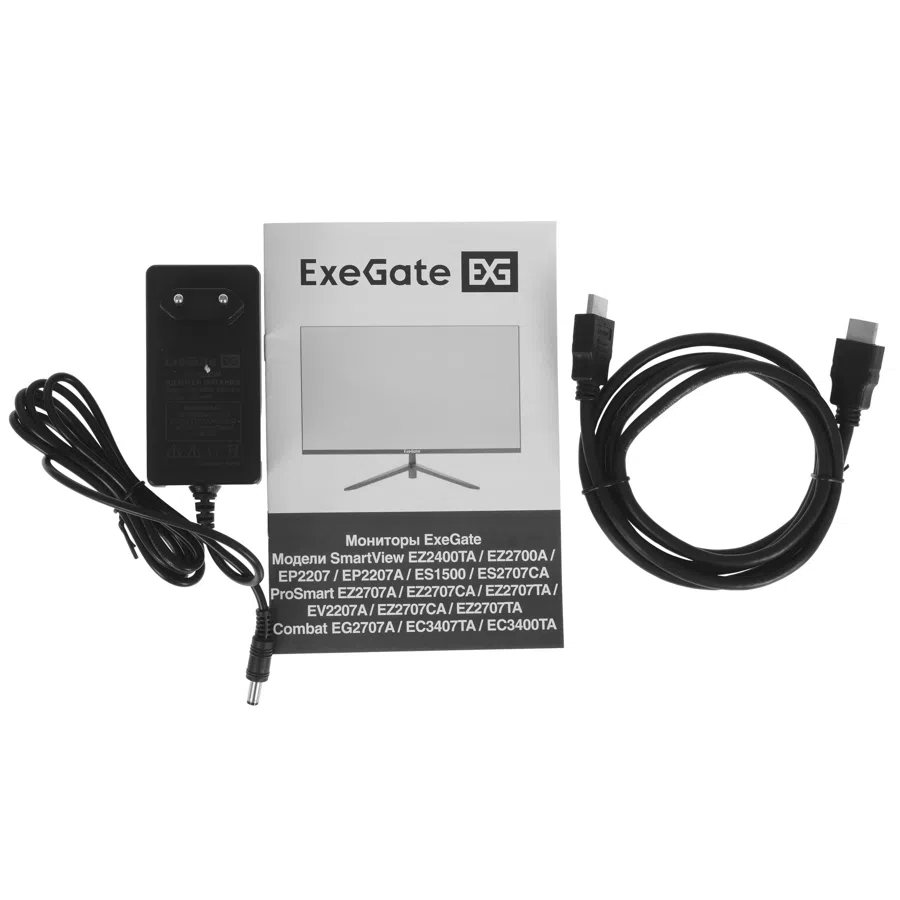 Монитор ExeGate 27" Combat EG2707A черный IPS LED 1ms 16:9 HDMI матовая 400cd 178гр/178гр 2560x1440 165Hz DP 2K 3.74кг