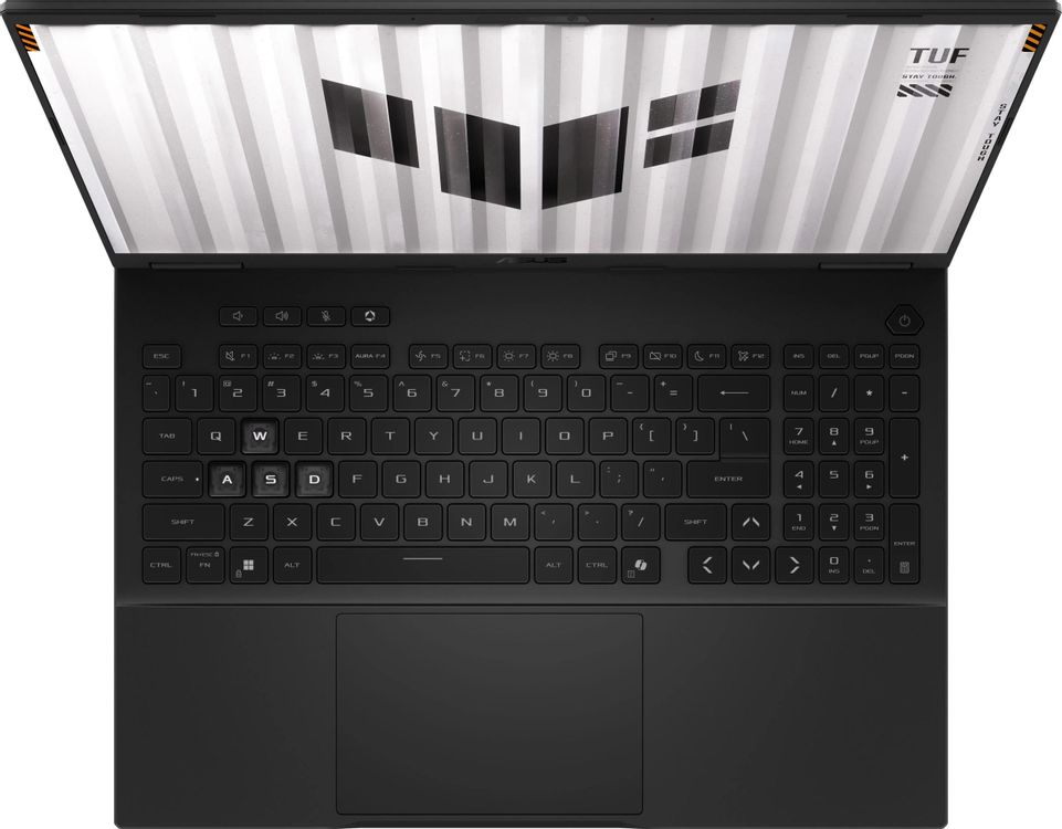 Ноутбук Asus TUF Gaming F16 FX608JMR-RV194 Core i5 14450HX 16Gb SSD512Gb NVIDIA GeForce RTX 5060 8Gb 16" IPS WUXGA (1920x1200) без ОС grey WiFi BT Cam (90NR0NB1-M009D0)