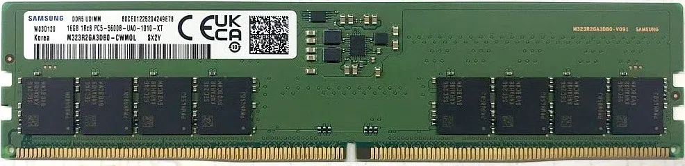Память DDR5 16GB 5600MHz Samsung M323R2GA3EB0-CWMOL PC5-44800 CL46 DIMM 288-pin 1.1В single rank Bulk