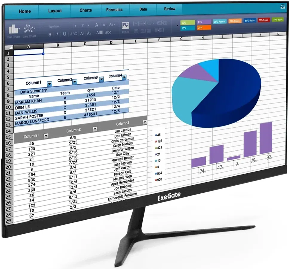 Монитор ExeGate 21.5" ProSmart ER2207 черный VA LED 5ms 16:9 HDMI матовая 250cd 178гр/178гр 1920x1080 100Hz VGA 2.9кг