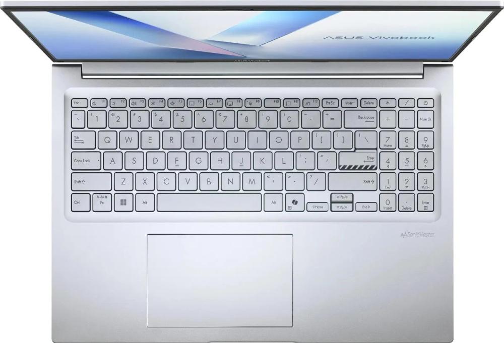 Ноутбук Asus VivoBook 16 M1605NAQ-SH158 Ryzen 7 170 16Gb SSD512Gb AMD Radeon 680M 16" OLED WUXGA (1920x1200) без ОС silver WiFi BT Cam (90NB1832-M00750)