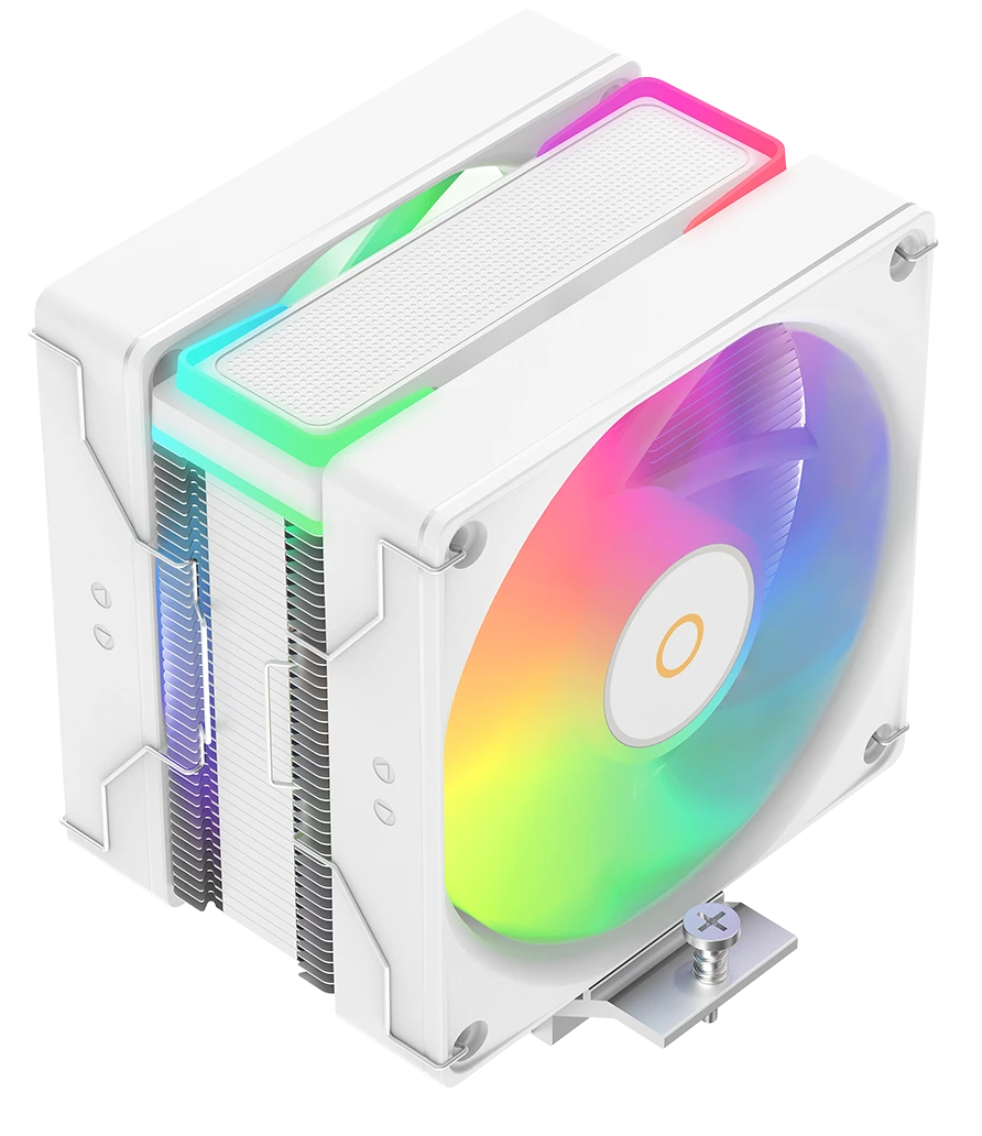 Устройство охлаждения(кулер) Ocypus Delta A40 SE WH Dual Fan ARGB Soc-AM5/AM4/1200/1700/1851 белый 4-pin 31dB Al+Cu 200W 464gr Ret