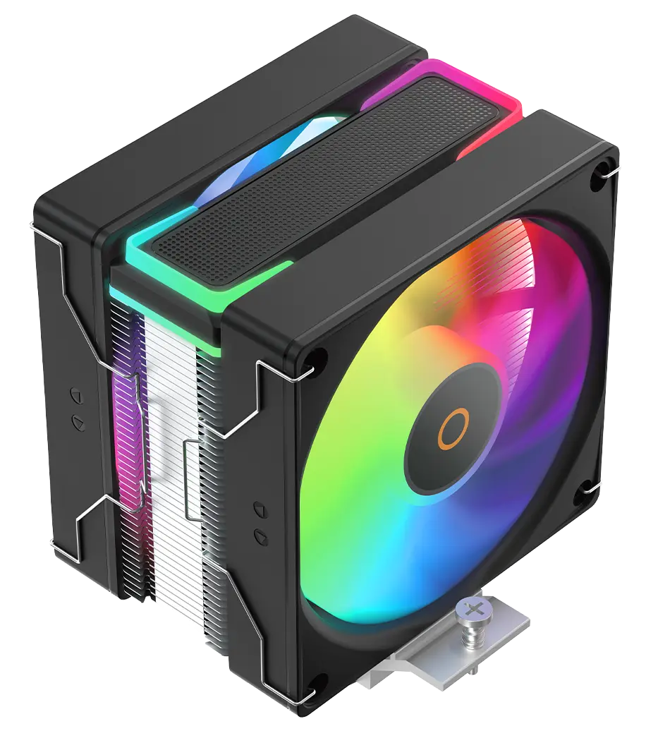 Устройство охлаждения(кулер) Ocypus Delta A40 SE BK Dual Fan ARGB Soc-AM5/AM4/1200/1700/1851 черный 4-pin 31dB Al+Cu 200W 464gr Ret