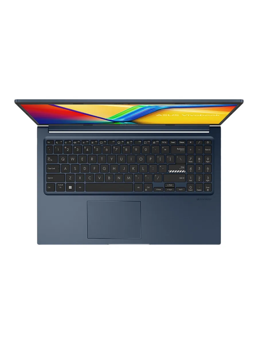 Ноутбук Asus Vivobook 15 X1504VA-BQ5284 Core 7 150U 16Gb SSD512Gb Intel Graphics 15.6" IPS FHD (1920x1080) без ОС blue WiFi BT Cam (90NB13Y1-M02WE0)