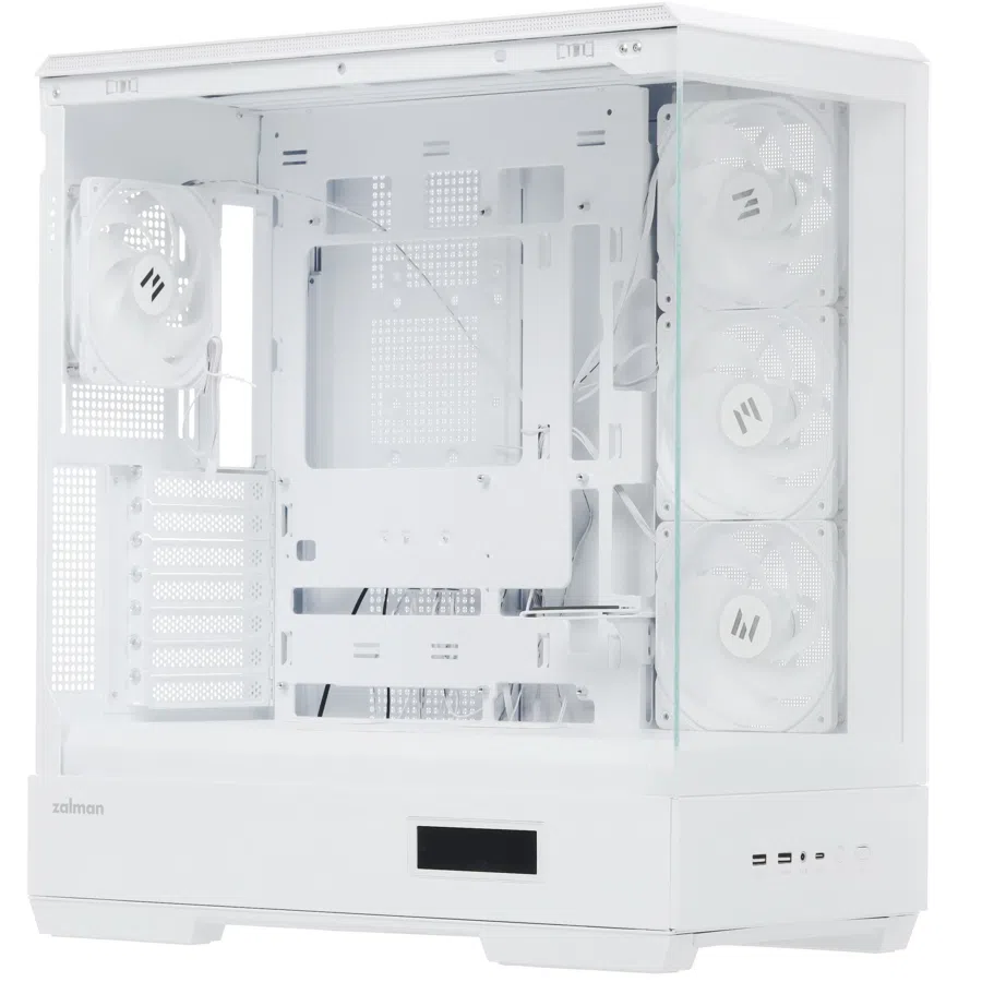 Корпус Zalman P50 DS белый без БП ATX 6x120mm 5x140mm 2xUSB3.0 audio bott PSU