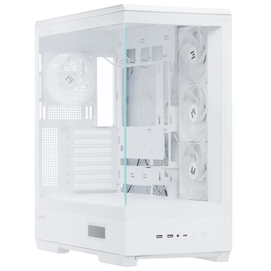 Корпус Zalman P50 DS белый без БП ATX 6x120mm 5x140mm 2xUSB3.0 audio bott PSU